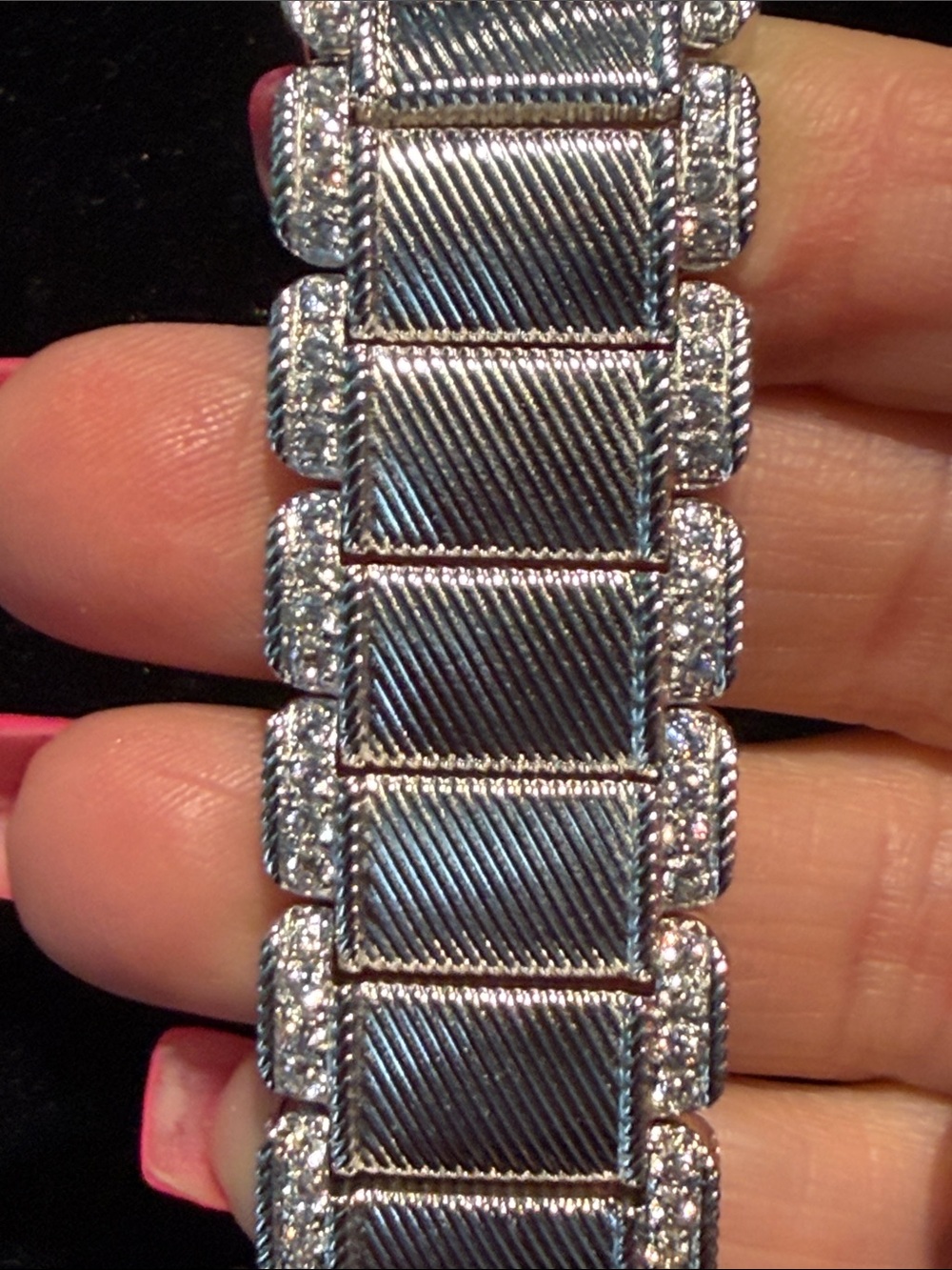 Judith Ripka mother of pearl cushion Watch - Picture 6 of 8